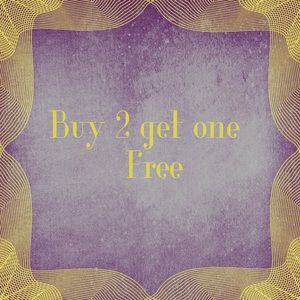 Buy 2 items get one free!!!!!!